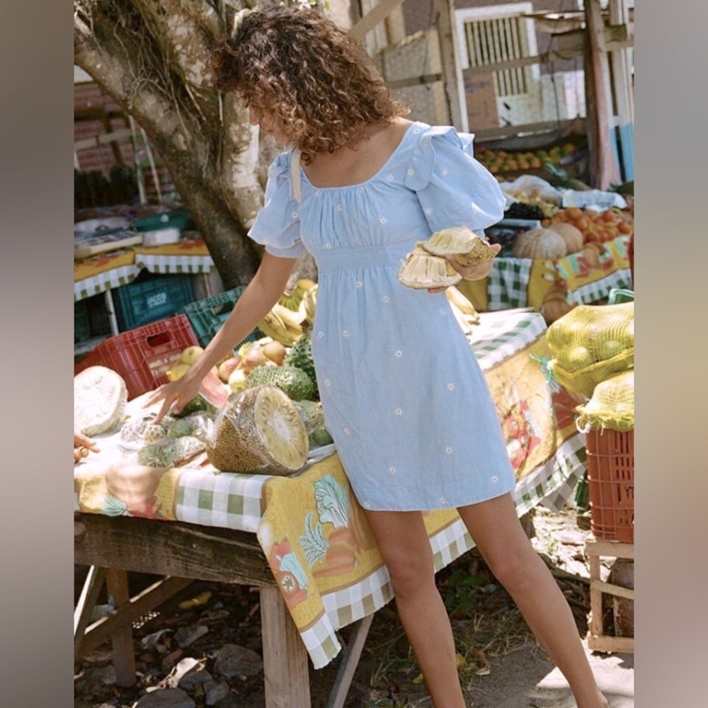 NWT: Soludos Rio Dress | Light Chambray | US L